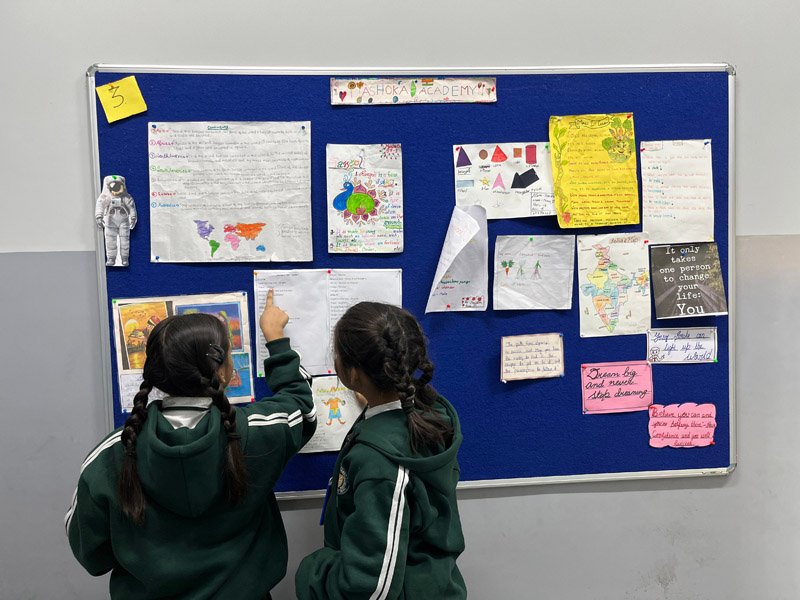 Class 1 students engaging in hands-on CBSE curriculum activities in Lakhisarai